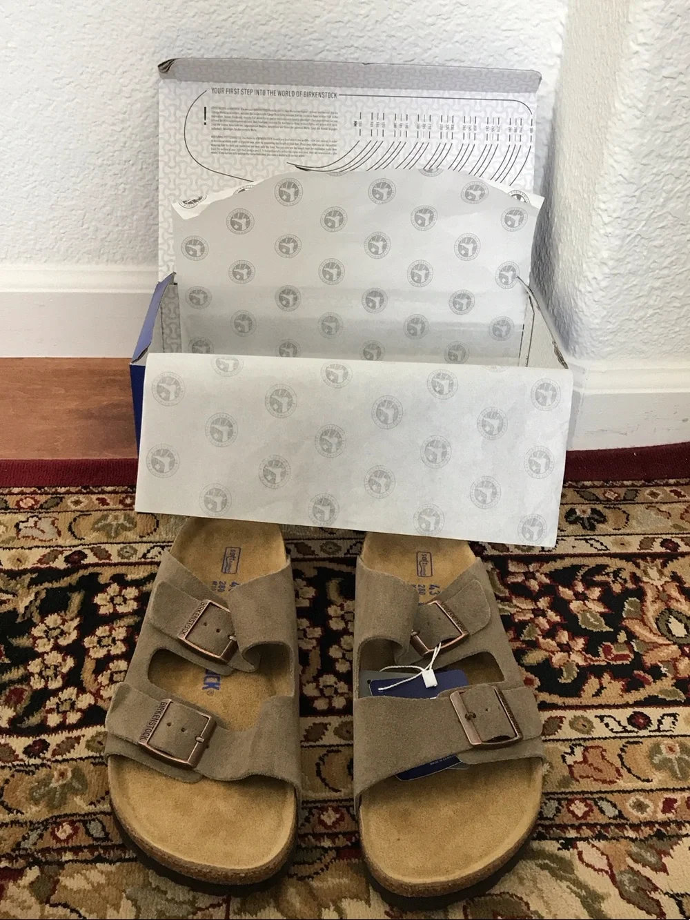 Birkenstock Blue Shoe Box with White Label
